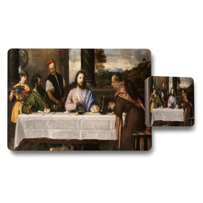 B&Q -  The Last Supper Placemats And Coasters Set For Dining Table Decor