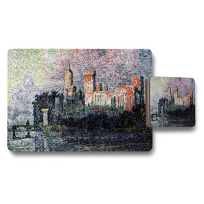 B&Q -  Impressionist City Skyline Placemat And Coaster Set Tableware