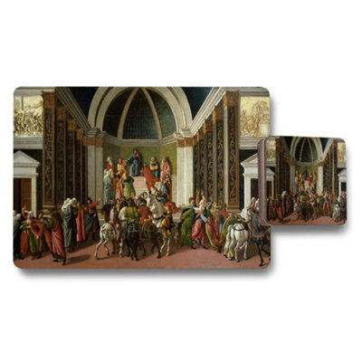 B&Q -  Classical Hall Scene Placemat And Coaster Set Artwork