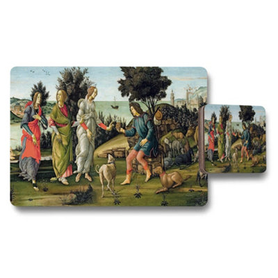 B&Q -  Renaissance Style Placemats And Coaster Set Art Print