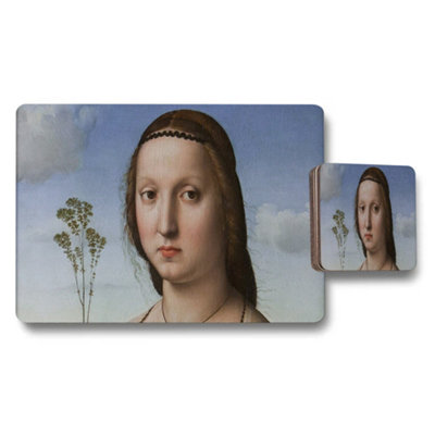 B&Q -  Mona Lisa Placemats And Coaster Set For Elegant Table Decor