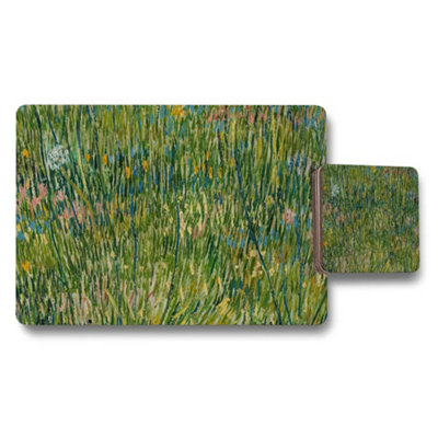 Benjamin Tate Design Impressionist Meadow Placemats And Coasters Set With Green Grass from B&Q