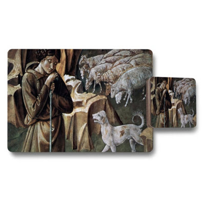B&Q -  Placemat And Coaster Set Featuring Classical Painting