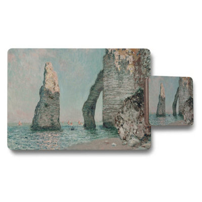 B&Q -  Seascape Rock Formations Placemats And Coaster Set