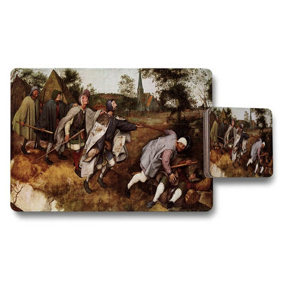 B&Q -  Vintage Style Medieval Battle Scene Placemat And Coaster Set