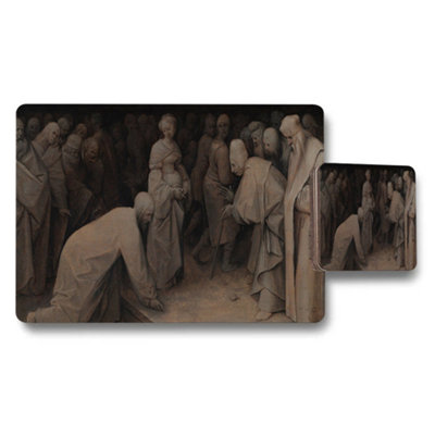 B&Q -  Last Supper Themed Placemats And Coaster Set For Dining Room Decor