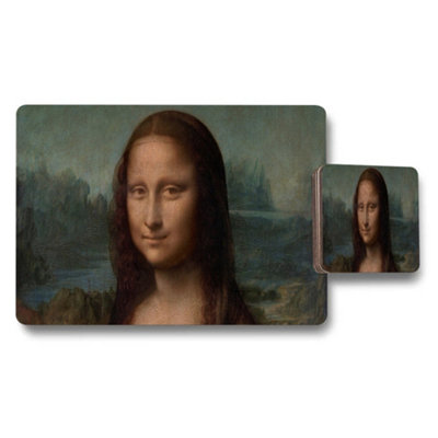 B&Q -  Mona Lisa Placemats And Coaster Set For Dining Table Decor