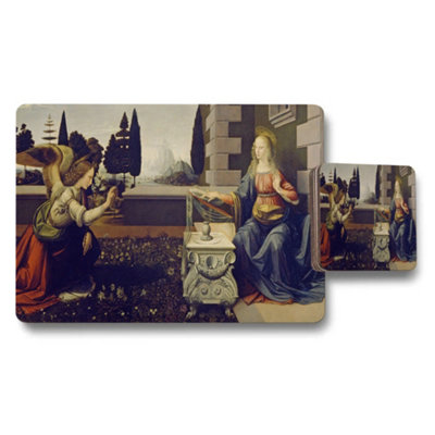 B&Q -  Annunciation Artwork Placemat And Coaster Set For Table Decor