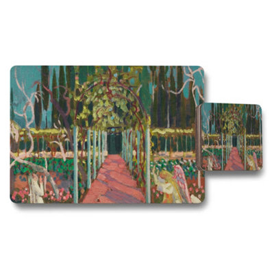 B&Q -  Impressionist Garden Pathway Placemats And Coasters Set