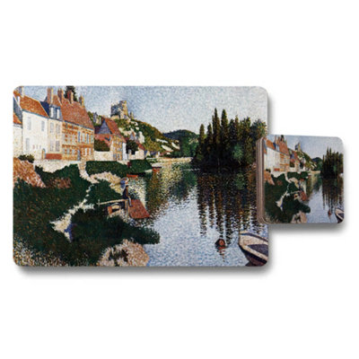 B&Q -  River Town Landscape Placemats And Coaster Set For Dining Table
