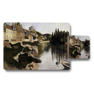 B&Q -  Vintage Riverside Village Placemats And Coasters Set Artwork