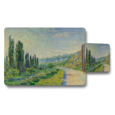 B&Q -  Impressionist Landscape Placemat And Coaster Set For Table Decor