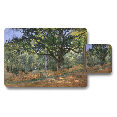 B&Q -  Autumn Forest Path Landscape Placemat And Coaster Set