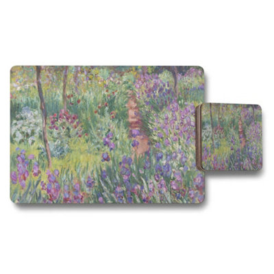 B&Q -  Floral Garden Impressionist Placemat And Coaster Set For Dining