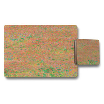 Benjamin Tate Design Colorful Abstract Placemat Coaster Set Multicolor Pattern from B&Q
