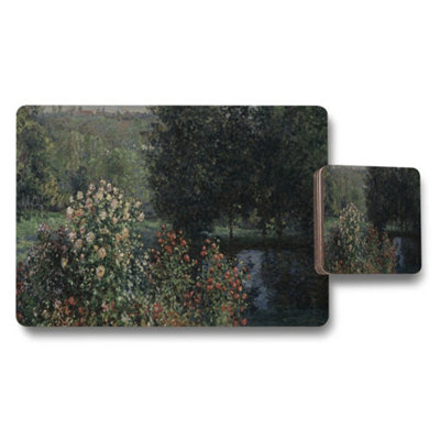 B&Q -  Garden Rose Bouquet Placemats And Coasters Set With Artwork