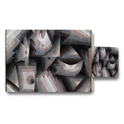 B&Q -  Abstract Geometric Placemat And Coaster Set With Modern Art Pattern