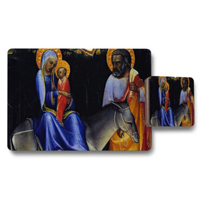 B&Q -  Madonna And Child Religious Placemat And Coaster Set