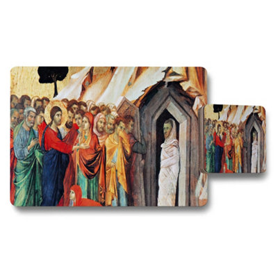 Benjamin Tate Design Placemat And Coaster Set Featuring Classic Religious Artwork from B&Q