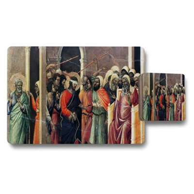 B&Q -  Last Supper Themed Placemat And Coaster Set For Dining Table
