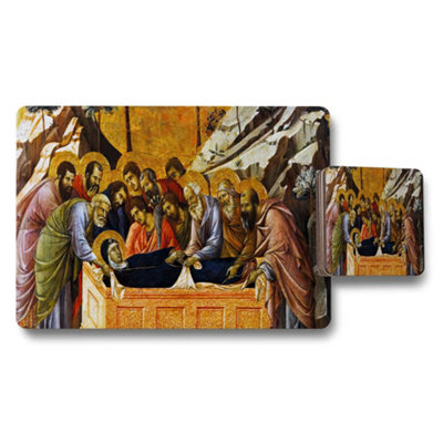 B&Q -  The Last Supper Placemats And Coaster Set Artistic Table Decor