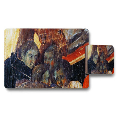B&Q -  Artistic Placemat And Coaster Set Featuring Classic Painting Print