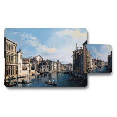 B&Q -  Venice Canal Cityscape Placemats And Coaster Set For Dining
