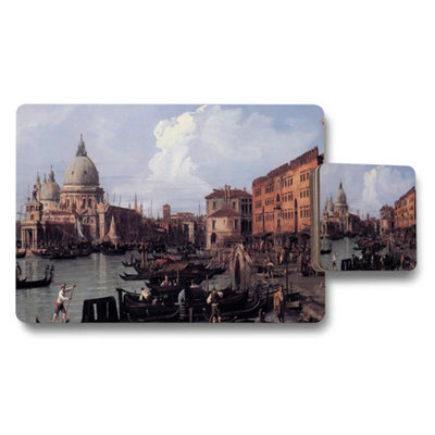 B&Q -  Venice Canal Cityscape Placemat And Coaster Set For Dining
