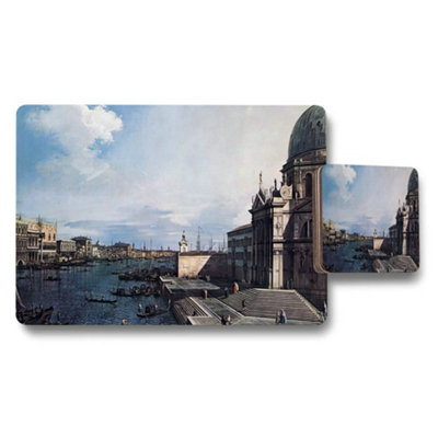Benjamin Tate Design Venice Grand Canal Cityscape Placemat And Coaster Set from B&Q