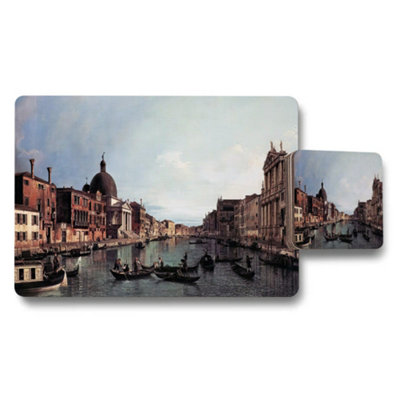B&Q -  Venice Canal Scene Placemats And Coasters Set For Dining