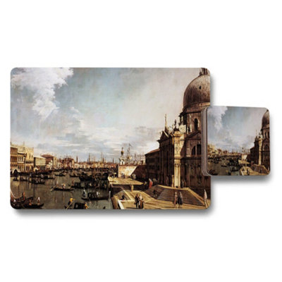 B&Q -  Venice Cityscape Placemat And Coaster Set With Classic Artwork