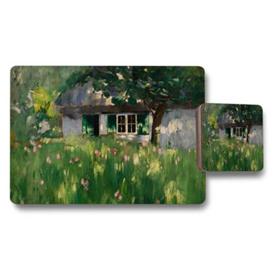 B&Q -  Impressionist Cottage Garden Placemats And Coaster Set