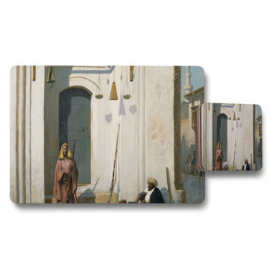 B&Q -  Vintage Street Scene Placemats And Coasters Set Artwork