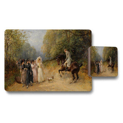 B&Q -  Impressionist Garden Party Placemat And Coaster Set