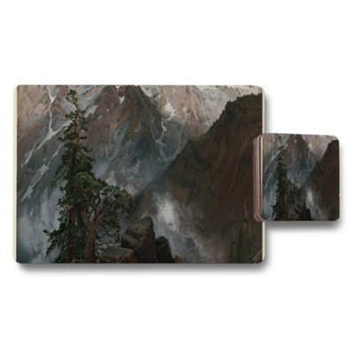 Benjamin Tate Design Mountain Landscape Placemat And Coaster Set For Dining Tables from B&Q