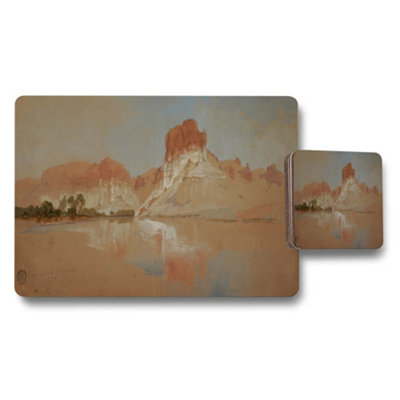 B&Q -  Desert Canyon Landscape Placemat And Coaster Set Artwork