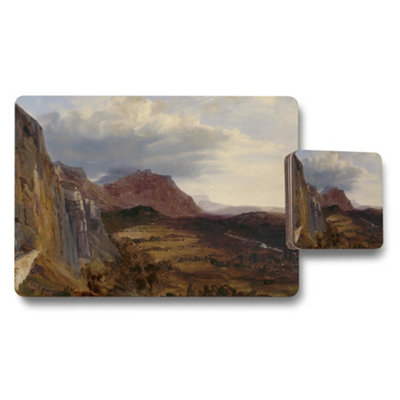 B&Q -  Desert Canyon Landscape Placemat And Coaster Set Artwork