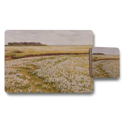 B&Q -  Coastal Field Landscape Placemats Coaster Set Collection