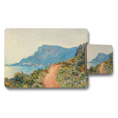 B&Q -  Impressionist Coastal Landscape Placemat And Coaster Set