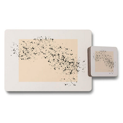 B&Q -  Designer Placemat And Coaster Set With Wood Backing And In Trend Designer Artwork Limited Edition