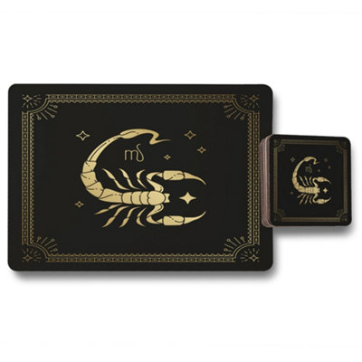 B&Q -  Luxe Elite Placemats And Coasters Wood Bottom Set
