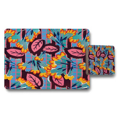 B&Q -  Placemat And Coaster Set Of Twelve Designer Artwork Collection With High End Print Technology Limited Edition
