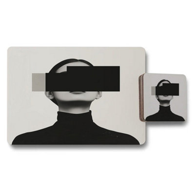 Benjamin Tate Design Placemat And Coaster SetDesigner Artwork CollectionWood Bottom12 PieceLimited Edition from B&Q