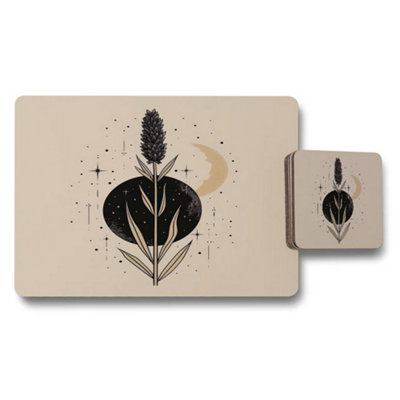 Benjamin Tate Design Placemat And Coaster Set With Wood Bottom And Designer Artwork In Exclusive Limited Edition from B&Q