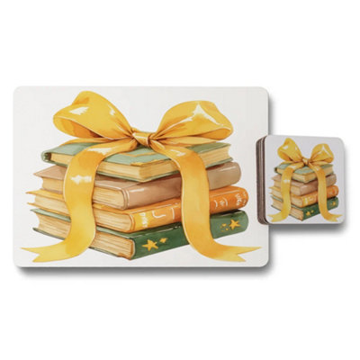 B&Q -  Placemat And Coaster Set With Wood Bottom Fine Art Print Collection Limited Edition