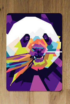 B&Q -  Placemat And Coaster Set With Wood Bottom In Trend Designer Artwork Collection Exclusive Edition