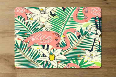 B&Q -  Designer Placemat And Coaster Set With Wood Backing From Artwork Collection Subtle Exclusive