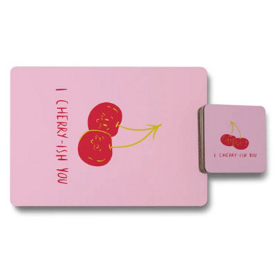 Benjamin Tate Design Placemat And Coaster Set Twelve Pieces With Wood Bottom Designer Artwork Exclusive Edition from B&Q