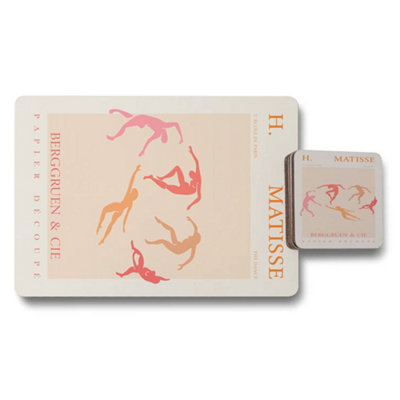 Benjamin Tate Design Berggruen And Cie Matisse Placemat And Coaster Set In Designer Artwork Collection Limited Edition