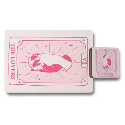 Benjamin Tate Design Designer Artwork Placemat Coaster Set Wood Limited Edition from B&Q